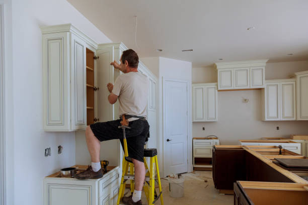Kitchen island installation in Delano by JMT Kitchen Cabinet